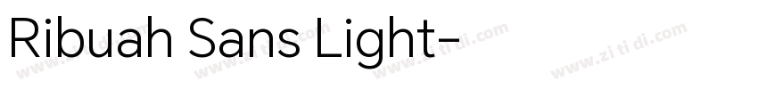 Ribuah Sans Light字体转换